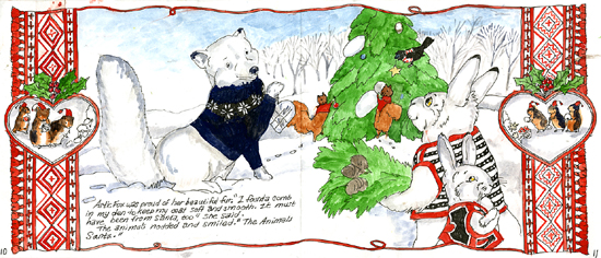 jan brett coloring pages animal santa - photo #38